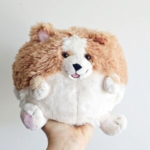 Squishable Mini Pomeranian Plush • Tan & White Round Puppy Stuffed Animal
